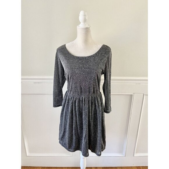 Forever 21 Dresses & Skirts - Forever 21 Plus Size Silver Metallic Strappy Back Dress Size XL